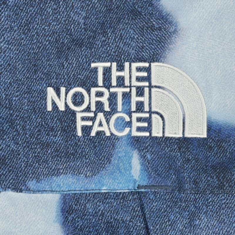 The North Face Navy & Grey Color-Block Windbreaker Jacket view