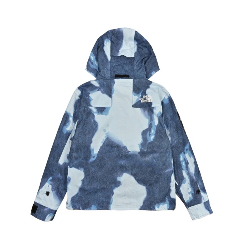 The North Face Navy & Grey Color-Block Windbreaker Jacket view
