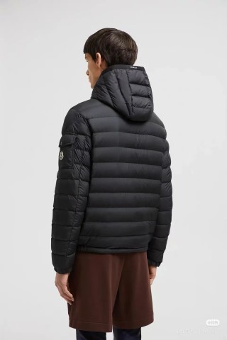 Moncler Black Quilted Down Jacket view 3