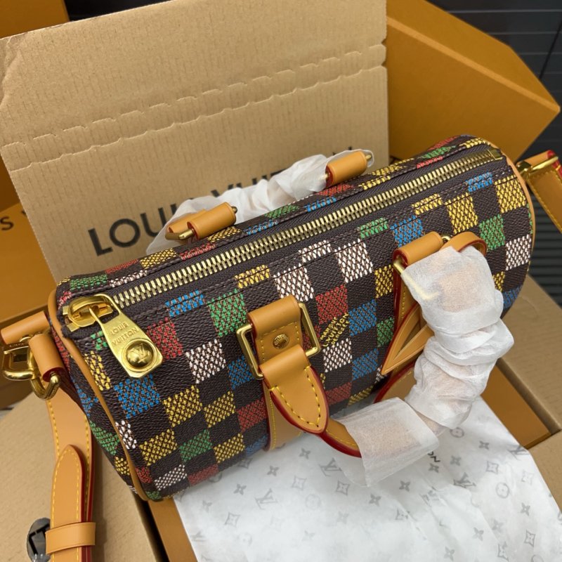 Louis Vuitton Keepall 25 Multicolor Checkered Bag view