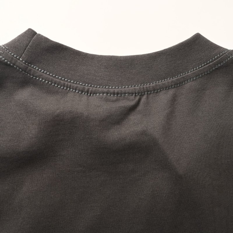 Balenciaga Logo Print Oversized T-Shirt Charcoal view