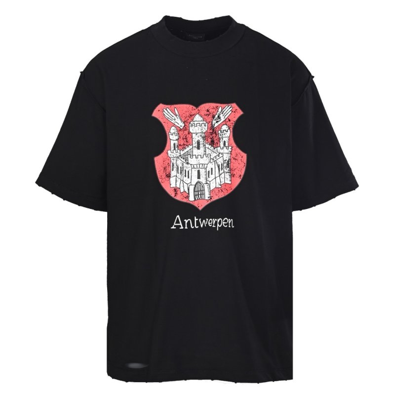 Antwerpen Graphic Black Short Sleeve T-Shirt view