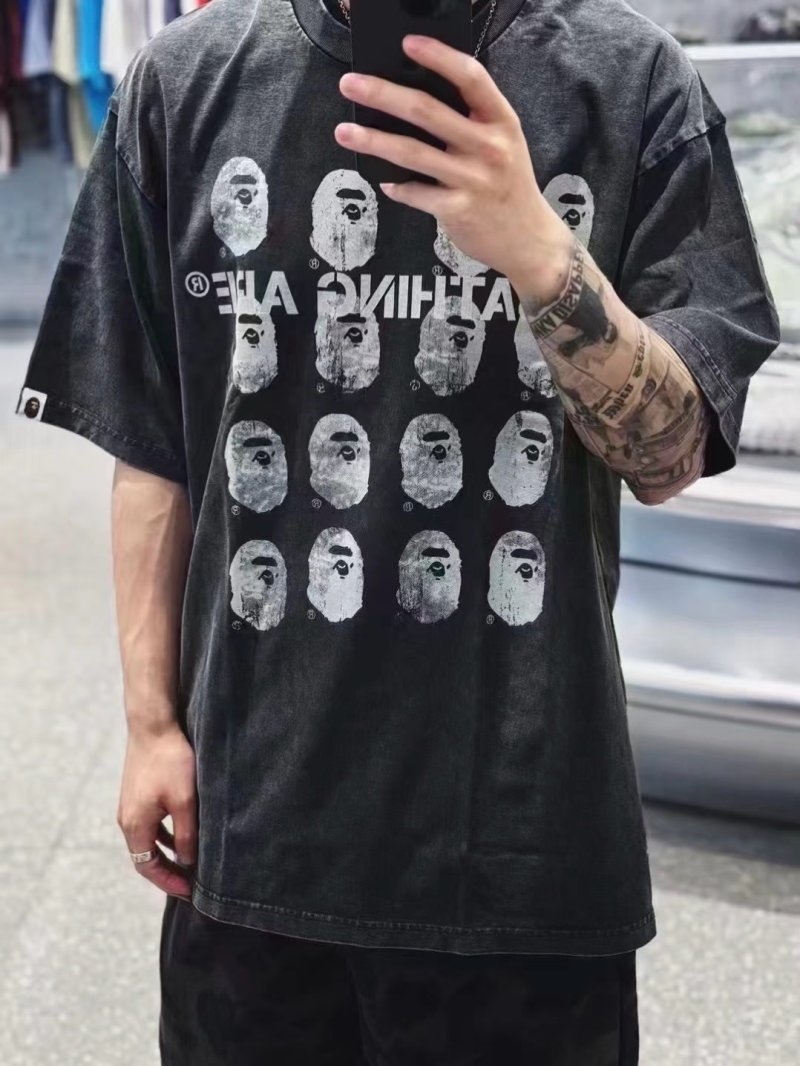 Bape Multi-Head Logo Black T-Shirt