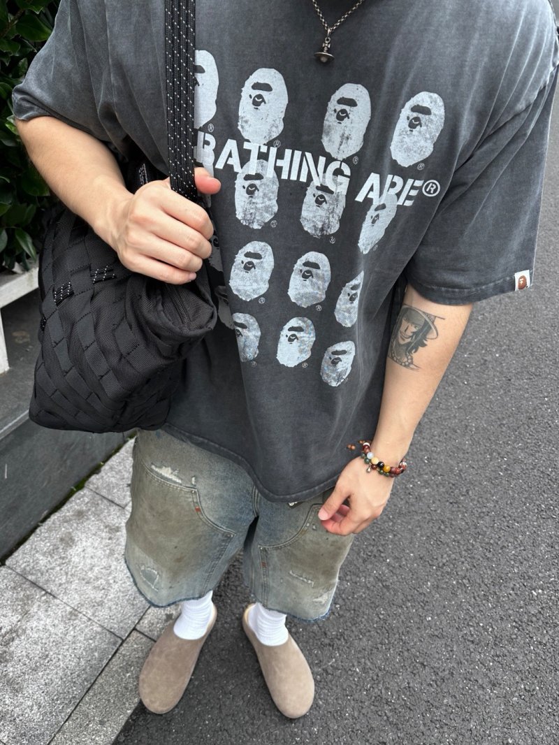 Bape Multi-Head Logo Black T-Shirt view