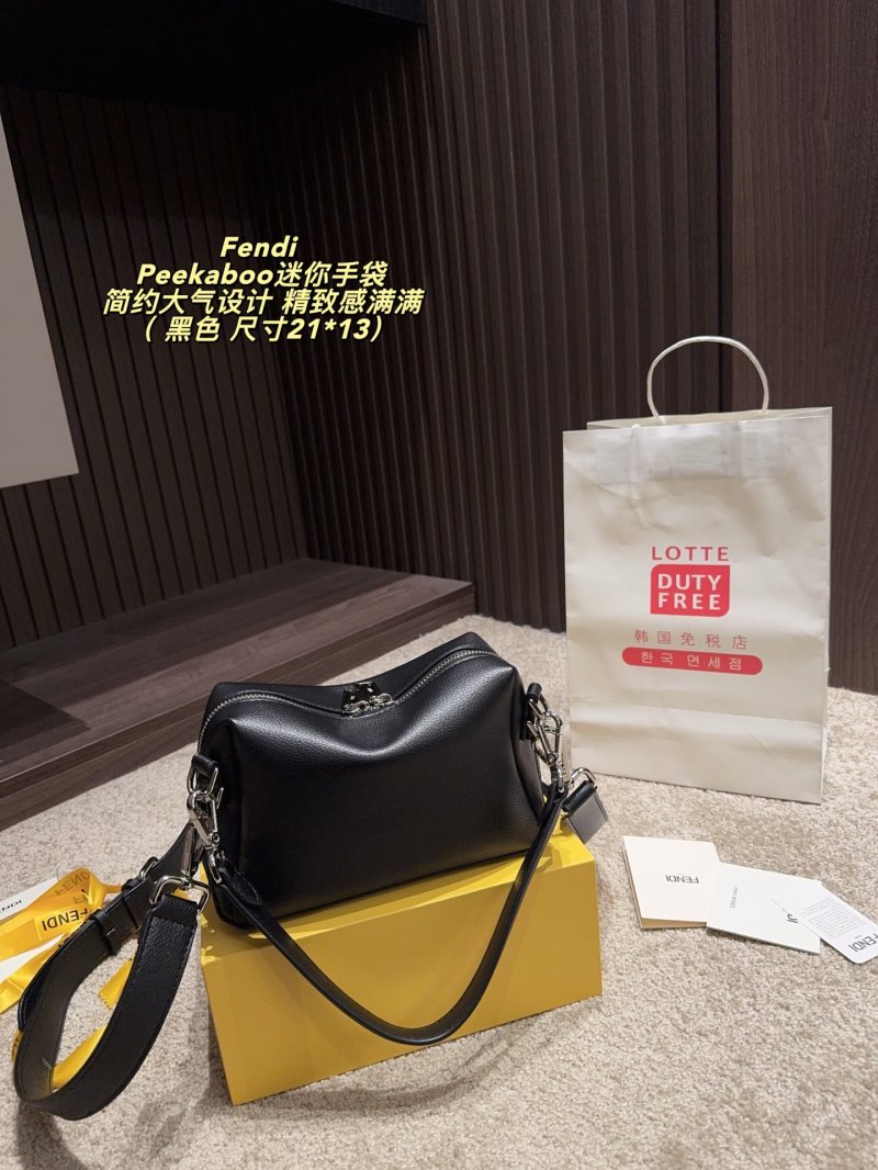 Fendi Peekaboo Mini Black Shoulder Bag