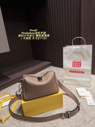 Fendi Peekaboo Mini Black Shoulder Bag view 2