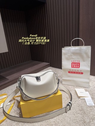 Fendi Peekaboo Mini Black Shoulder Bag view 4