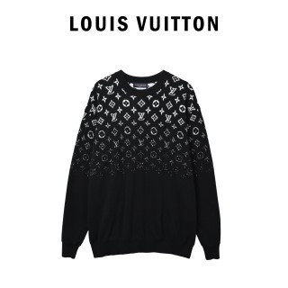 Louis Vuitton Monogram Crewneck Sweater Black view 6