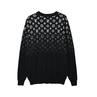 Louis Vuitton Monogram Crewneck Sweater Black view 9