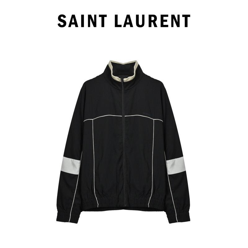 Black & White Stripe Track Jacket view