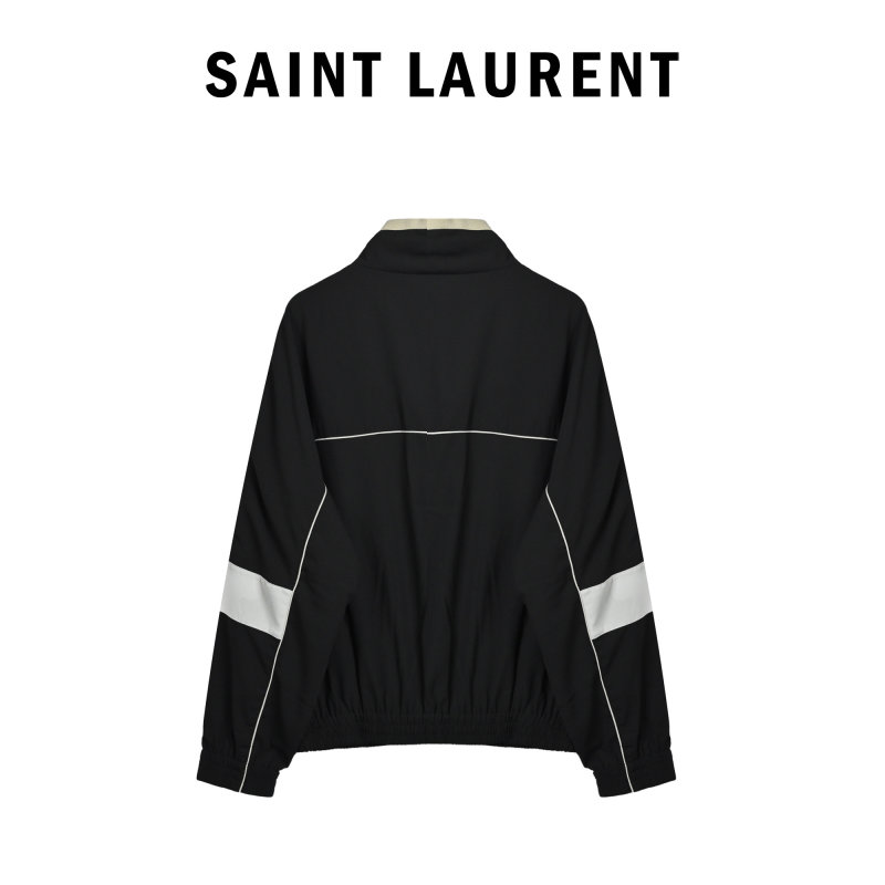 Black & White Stripe Track Jacket view