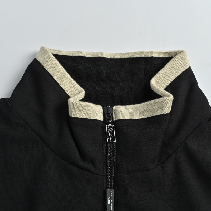 Black & White Stripe Track Jacket view