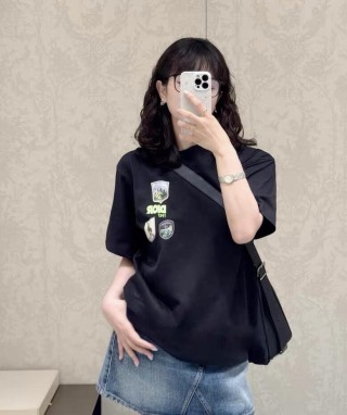 Dior 1947 Multi-Badge Black T-Shirt view 10