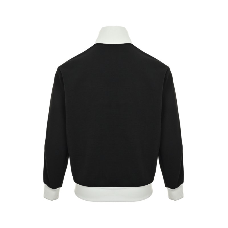 Adidas Classic Black Track Jacket with White Stripes view