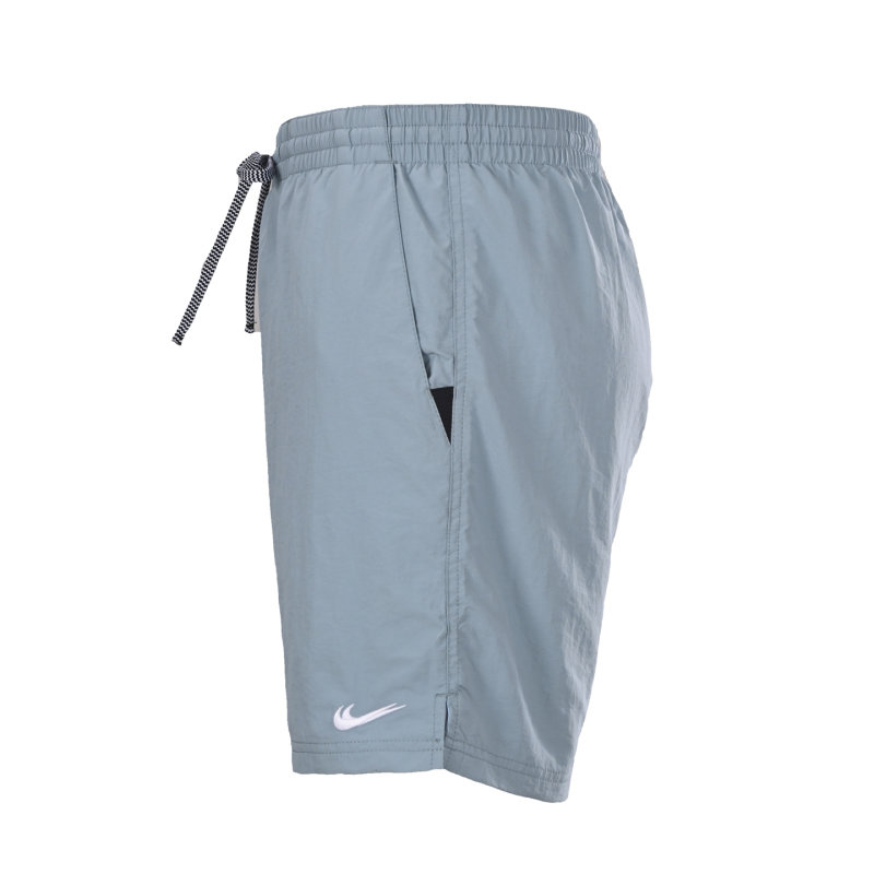 Nike Swoosh Light Blue Nylon Shorts view