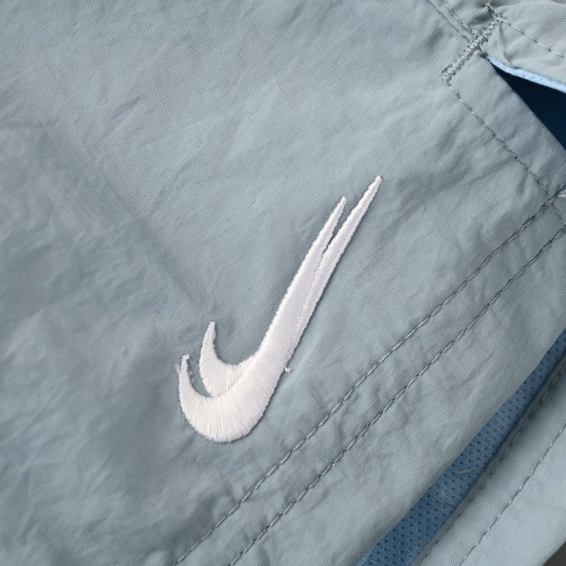 Nike Swoosh Light Blue Nylon Shorts view