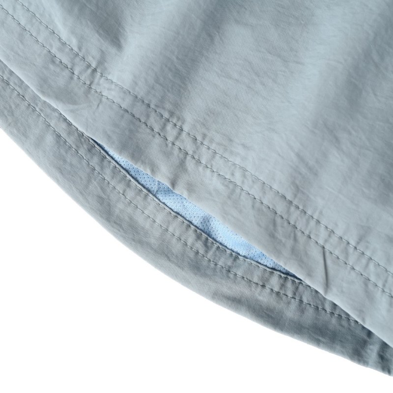Nike Swoosh Light Blue Nylon Shorts view