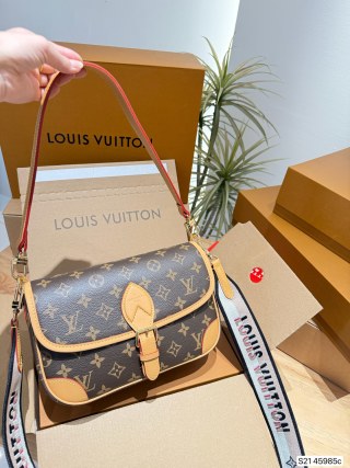 Louis Vuitton Diane Monogram Canvas Crossbody Bag Caramel view 3