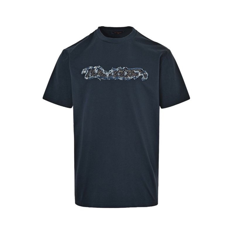 Navy Script Graphic Short-Sleeve T-Shirt view