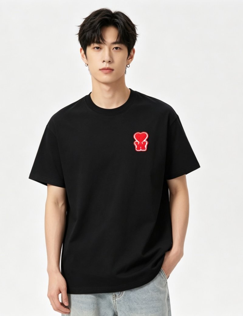 Moschino Heart Logo Black T-Shirt view