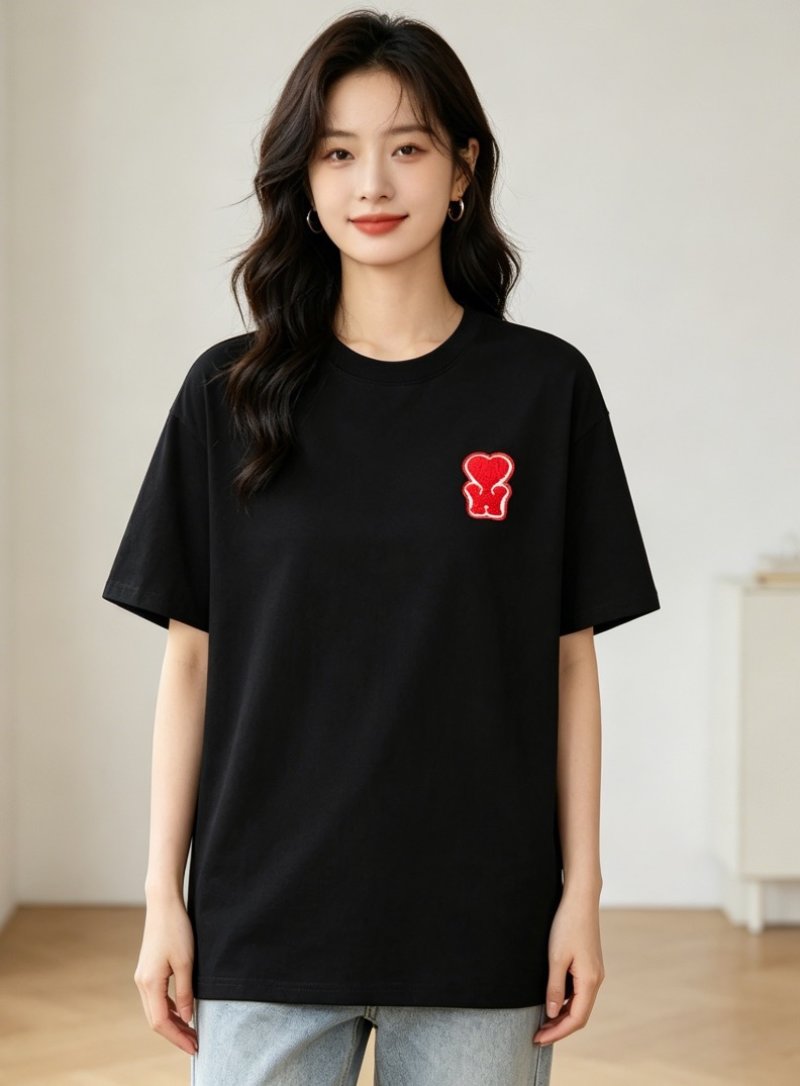 Moschino Heart Logo Black T-Shirt view