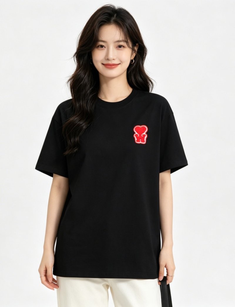 Moschino Heart Logo Black T-Shirt view