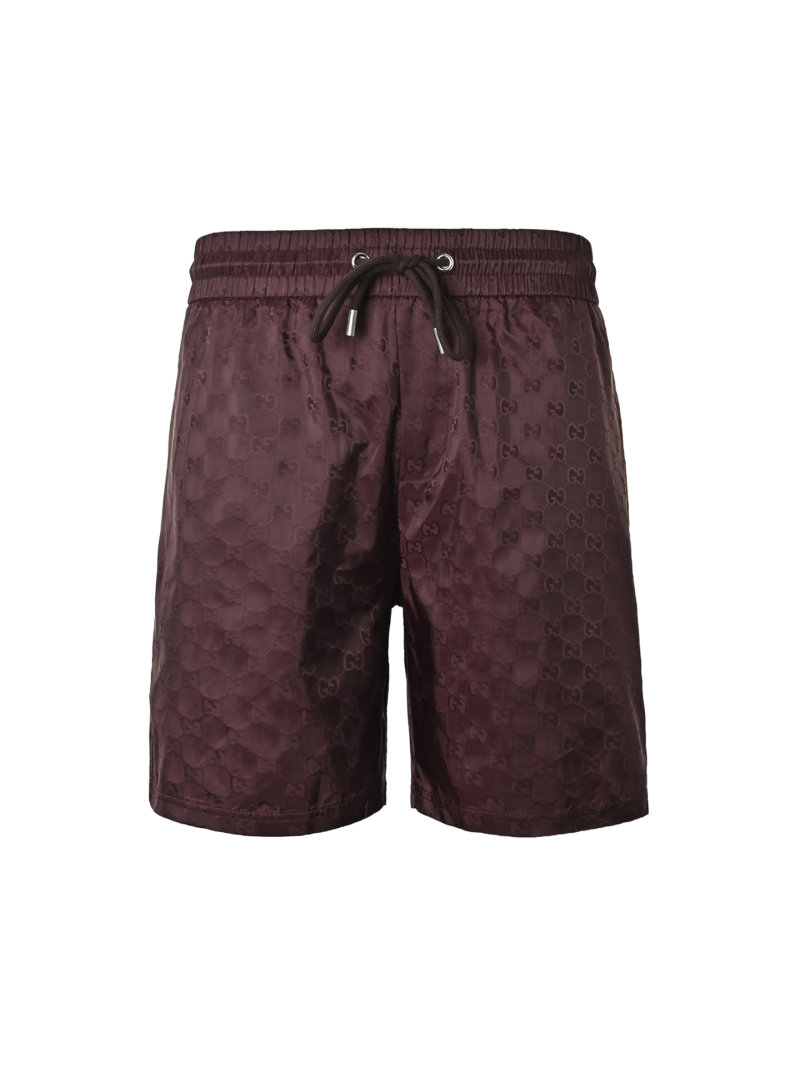 Gucci GG Monogram Burgundy Swim Shorts view
