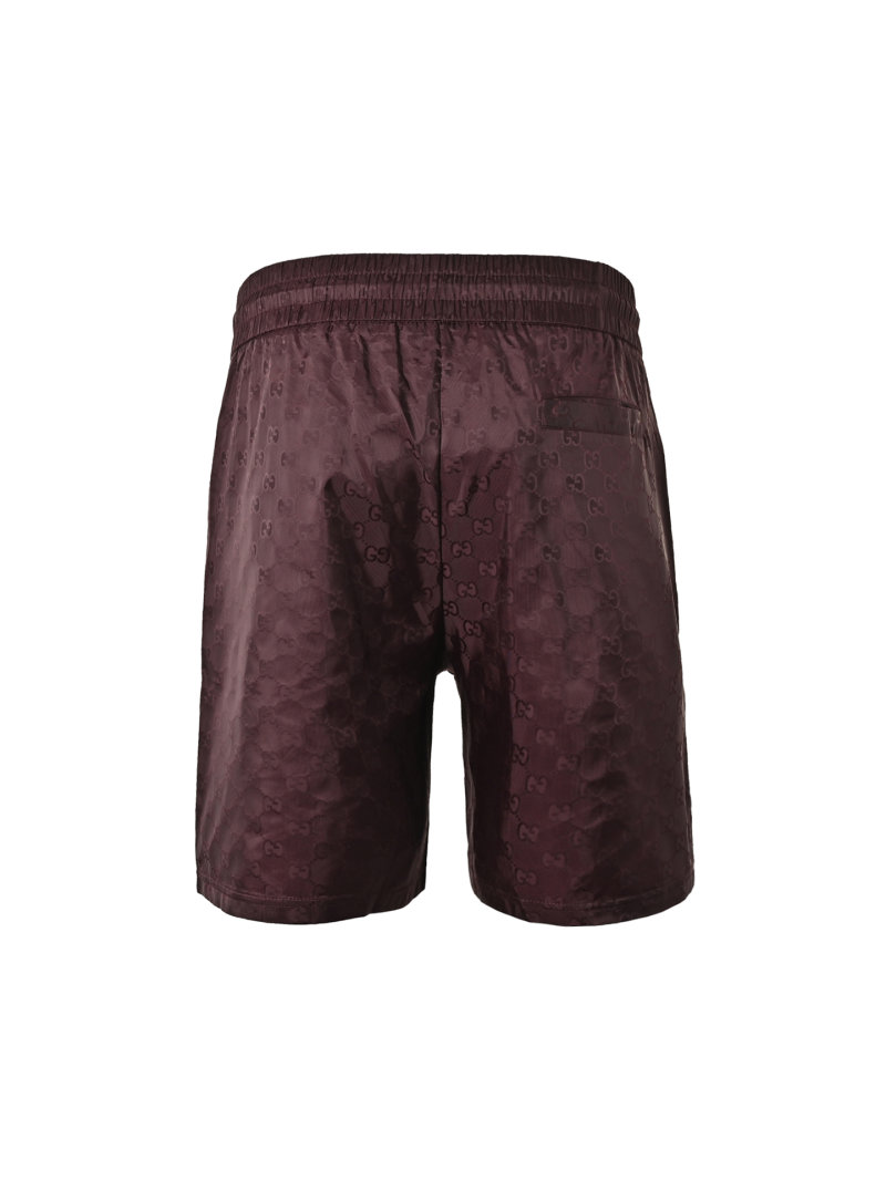 Gucci GG Monogram Burgundy Swim Shorts view