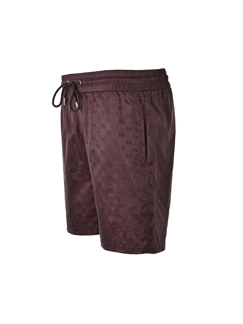Gucci GG Monogram Burgundy Swim Shorts view