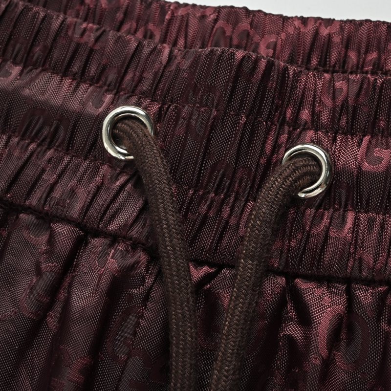 Gucci GG Monogram Burgundy Swim Shorts view