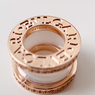Bvlgari B.Zero1 Design Legend White Ceramic Rose Gold Necklace view 6