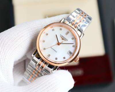 Longines Elegant Couple Two-Tone Automatic Watch 39.5mm view 6