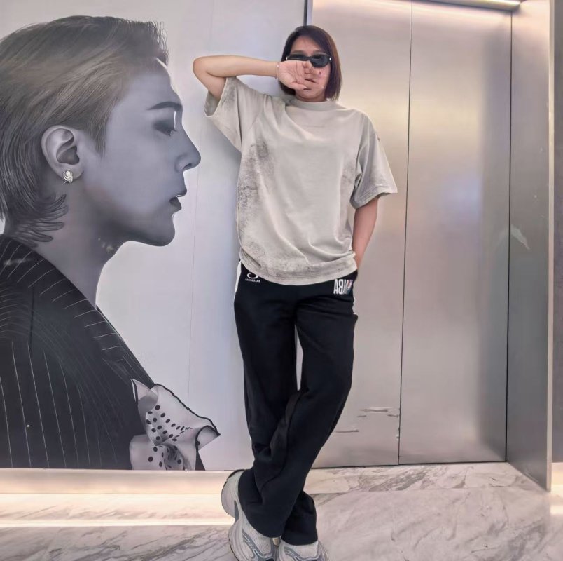 Balenciaga Grey Vintage Wash T-Shirt view