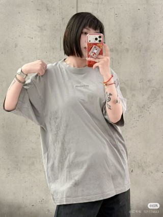 Balenciaga Grey Vintage Wash T-Shirt view 5