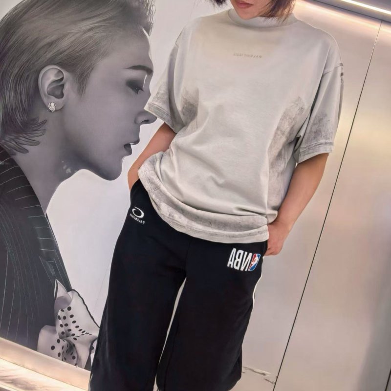 Balenciaga Grey Vintage Wash T-Shirt view