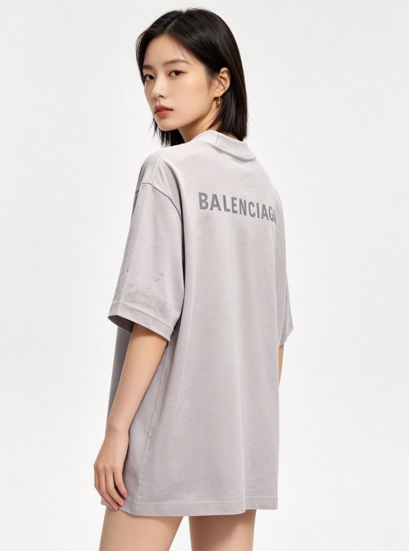 Balenciaga Grey Vintage Wash T-Shirt view