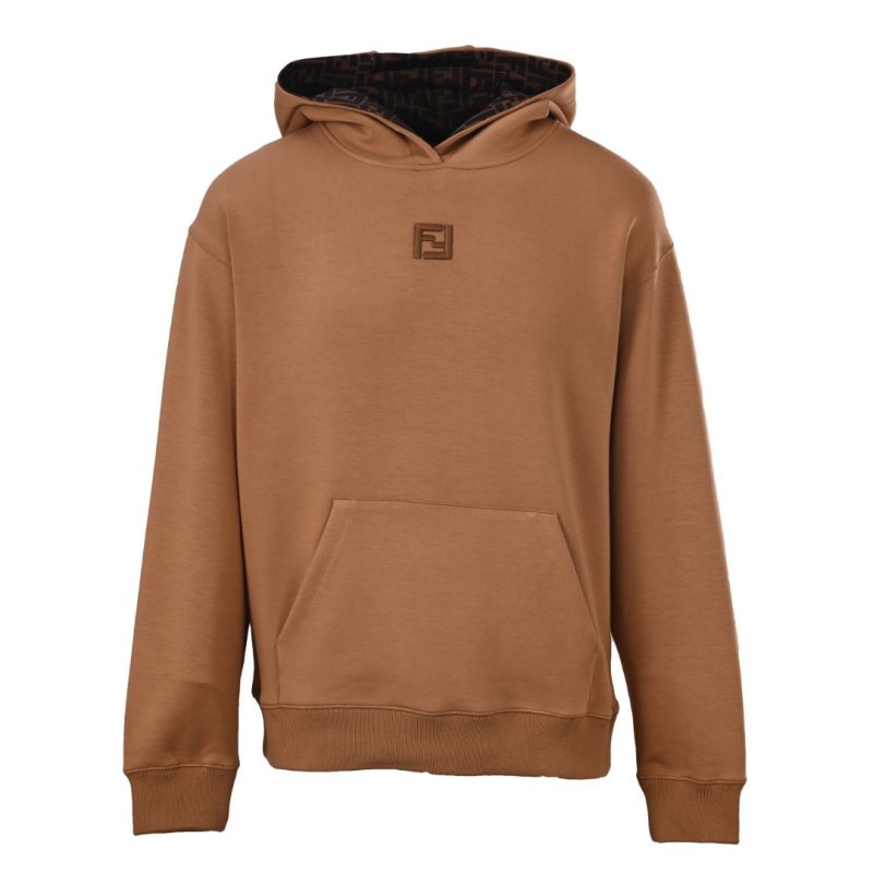 Camel Heavyweight Hoodie with Embroidered Logo view