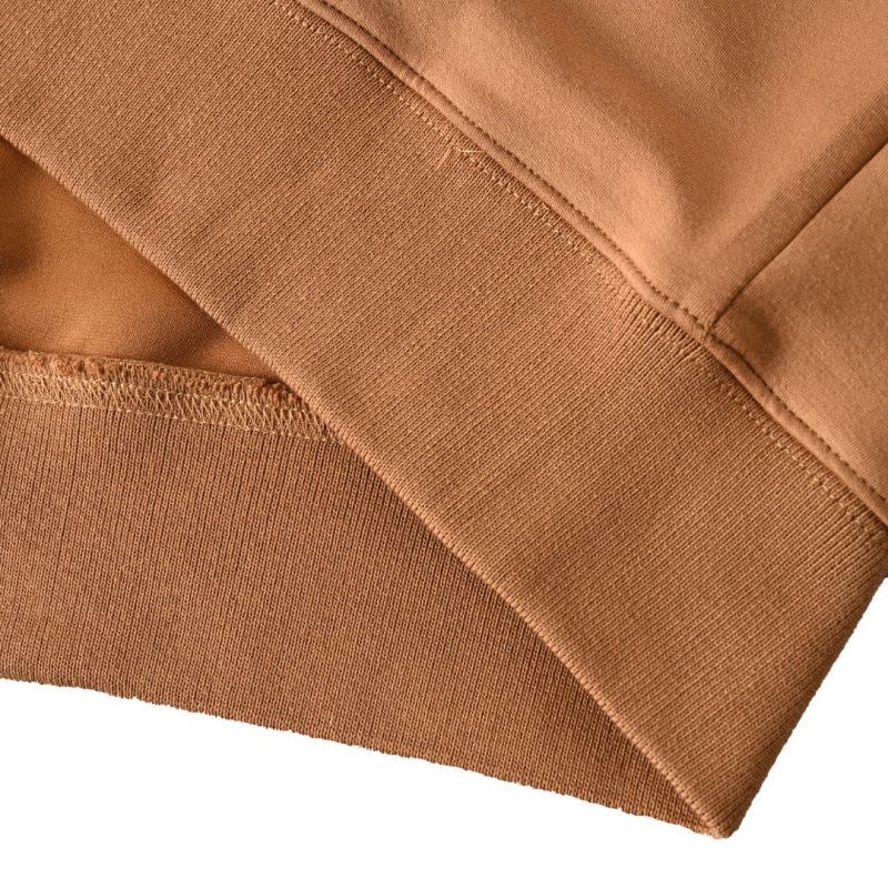 Camel Heavyweight Hoodie with Embroidered Logo view