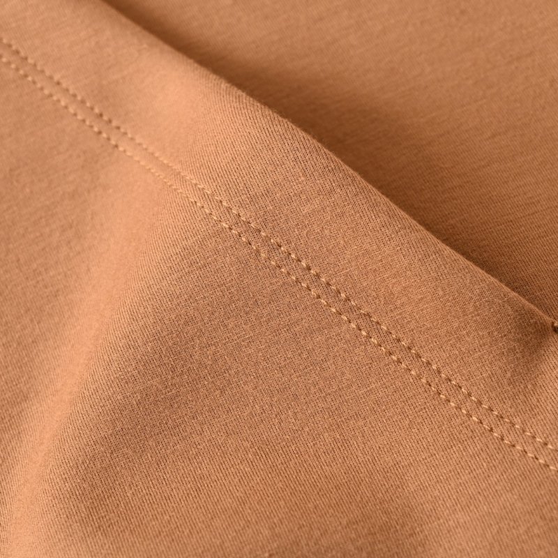 Camel Heavyweight Hoodie with Embroidered Logo view