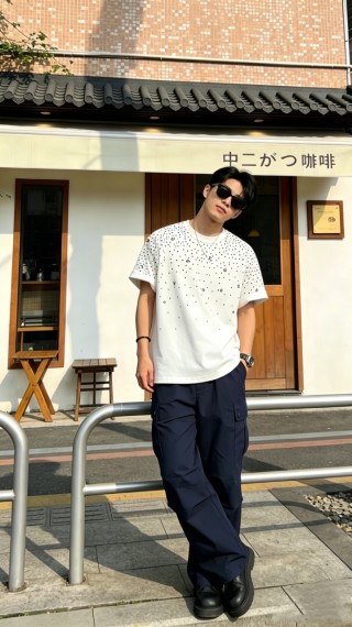 Louis Vuitton Monogram Print White T-Shirt view 9