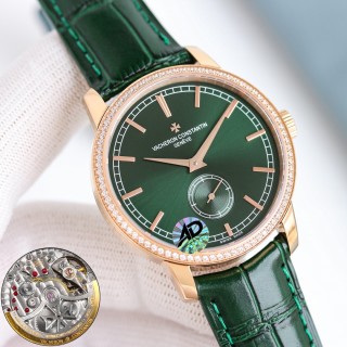 Vacheron Constantin Patrimony Heritage Green Dial Rose Gold Watch