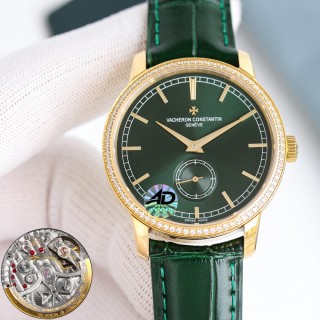 Vacheron Constantin Patrimony Heritage Green Dial Rose Gold Watch view 5