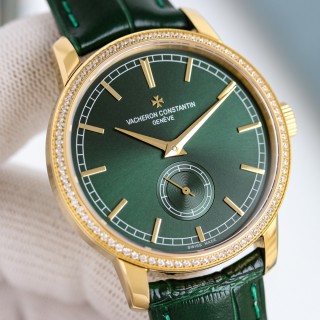 Vacheron Constantin Patrimony Heritage Green Dial Rose Gold Watch view 6