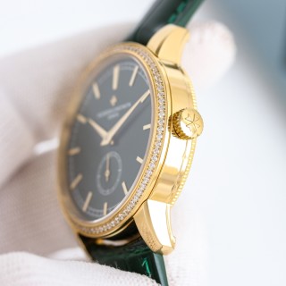 Vacheron Constantin Patrimony Heritage Green Dial Rose Gold Watch view 7