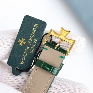 Vacheron Constantin Patrimony Heritage Green Dial Rose Gold Watch view 9
