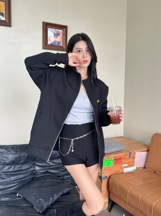 Fendi Black Monster Eye Zip Jacket view 6