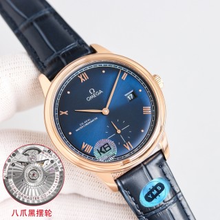 Omega De Ville Prestige Co-Axial Master Chronometer 41mm Gold Blue Dial view 6