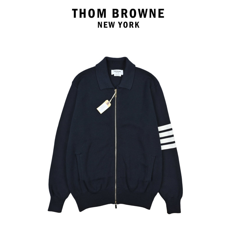 Essentials Black Zip Hoodie with White Stripe Detail view