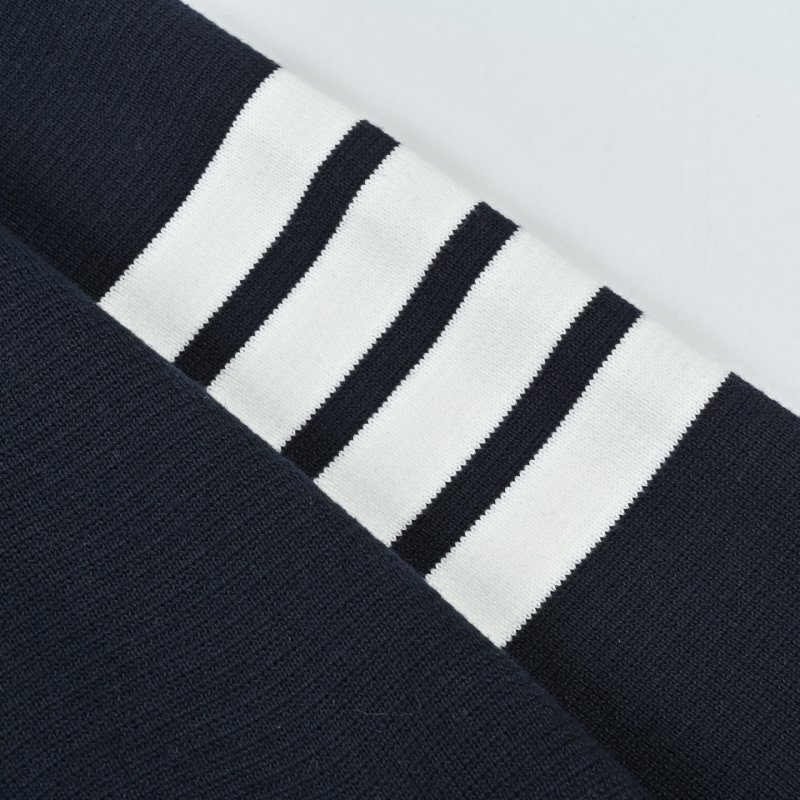 Essentials Black Zip Hoodie with White Stripe Detail view