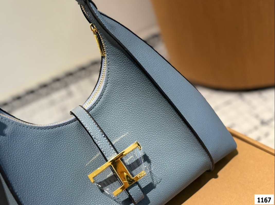 Tod's DiBag Slate Blue Leather Shoulder Bag view